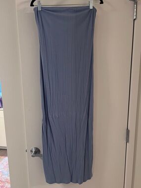 Light Slate Blue Maxi Tube Skirt